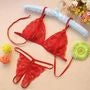 Lace Lingerie Set: Cut-Out Bralette + Crotchless Thong