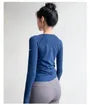 Long-Sleeve Crewneck Plain Sports Top