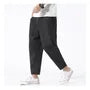 Mid Rise Plain Cropped Tapered Pants